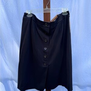 Elegant Brown Button-Front Skirt